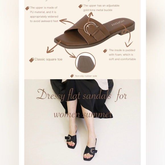 Womens Flat Sandals #948 - Picture 7 of 14